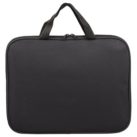 Папка на молнии с ручками STAFF EVERYDAY, А4, полиэстер, черная, 270733 270733