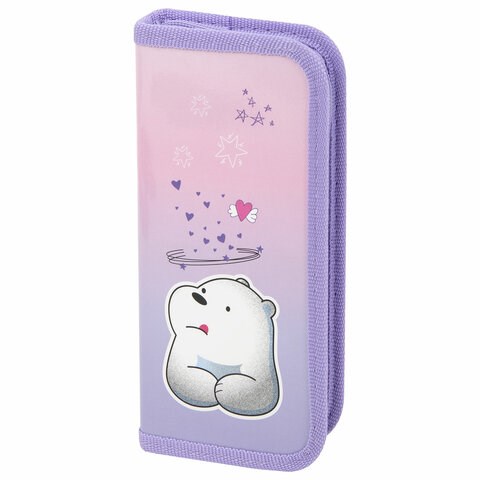 Пенал ПИФАГОР, 1 отделение, ламинированный картон, 19х9 см, "White bear", 271098 271098