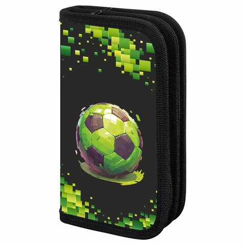 Пенал ПИФАГОР, 2 отделения, ламинированный картон, 19х11 см, "Offline", 273484 273484