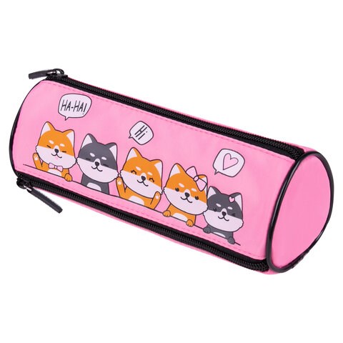 Пенал мягкий BRAUBERG, 3 отделения, нейлон, 21х7х7 см, "Puppies", 270839 270839