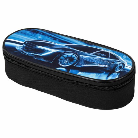 Пенал-футляр BRAUBERG, 1 отделение, органайзер, полиэстер, 22x9х5 см, "Night driver", 272314 272314