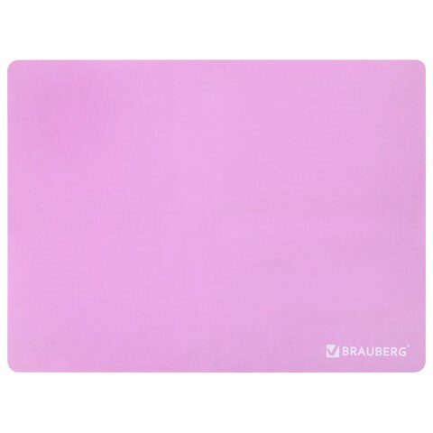 Настольное покрытие BRAUBERG для труда и творческих занятий, силикон, розовое, 30х40 см, 272374 272374