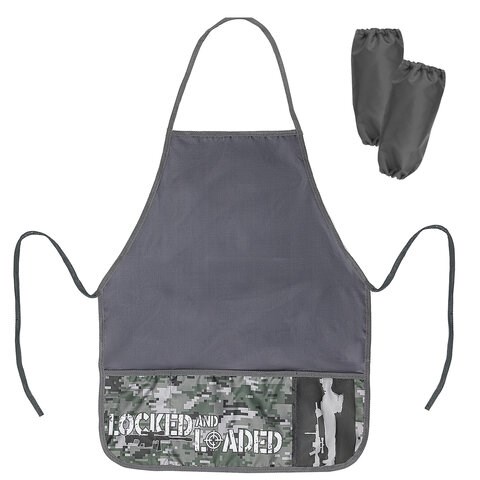 Фартук с нарукавниками BRAUBERG, 45x54 см, 3 кармана, "Army", 270394 270394