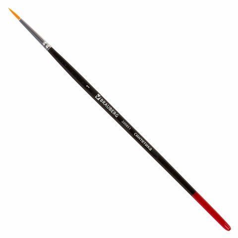 Кисть BRAUBERG синтетика, круглая, №1, 200851 200851