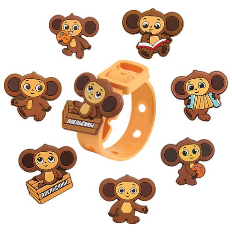 Браслет детский с насадками ЧЕБУРАШКА, АССОРТИ, КФ, УТ56389 665851