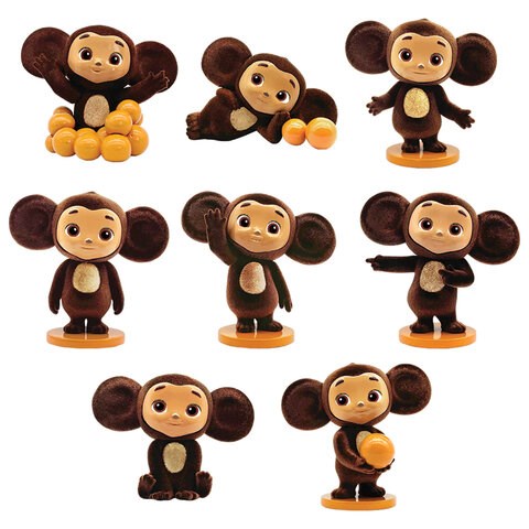 Игрушка пластиковая на подставке ЧЕБУРАШКА, 5 см, АССОРТИ, КФ, УТ59849 665852