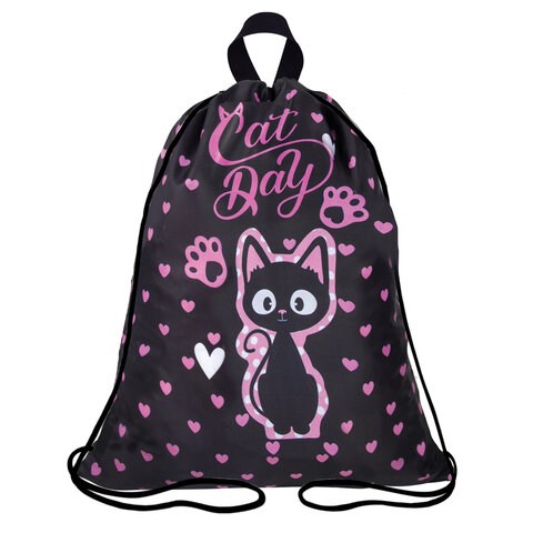 Мешок для обуви BRAUBERG KIDS, с петлей, 42х34 см, "Amazed cat", 271629 271629