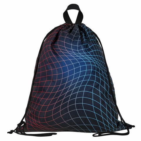 Мешок для обуви BRAUBERG большой удобный с ручкой, 51х41 см, "Neon web", 271596 271596