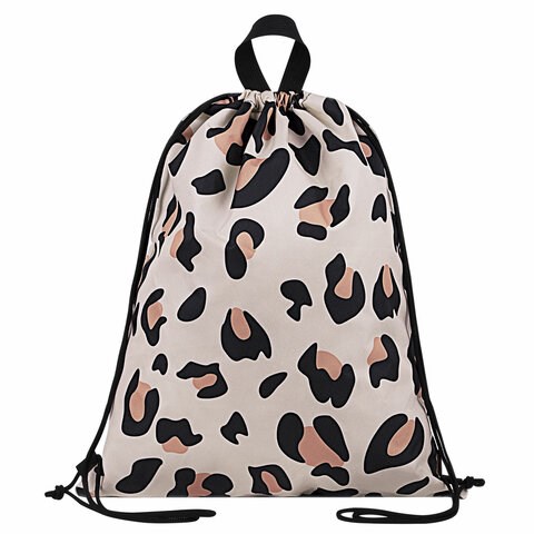 Мешок для обуви BRAUBERG большой удобный с ручкой, 51х41 см, "Wild spots", 271593 271593