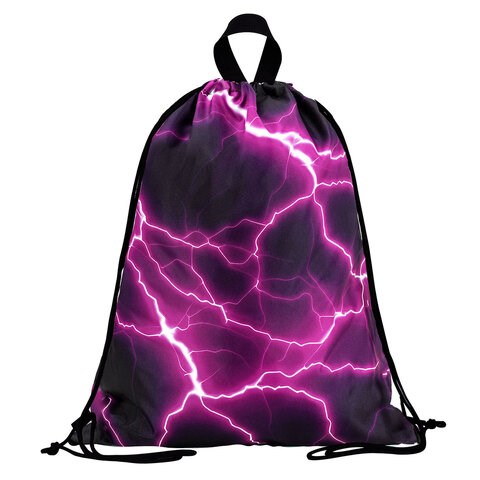 Мешок для обуви BRAUBERG большой удобный с ручкой, 51х41 см, Lightning, 272400 272400