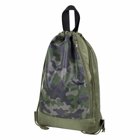 Мешок для обуви ЮНЛАНДИЯ, с ручками, боковой карман на молнии, 46х36 см, "Camo Mode", 271613 271613