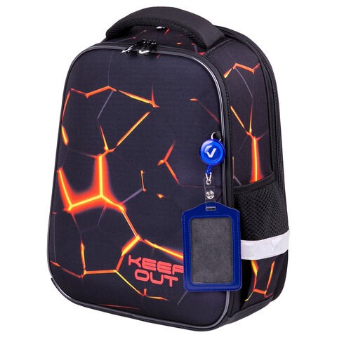 Ранец BRAUBERG FIT, 2 отделения, "Keep out", 38х27х14 см, 270617 270617