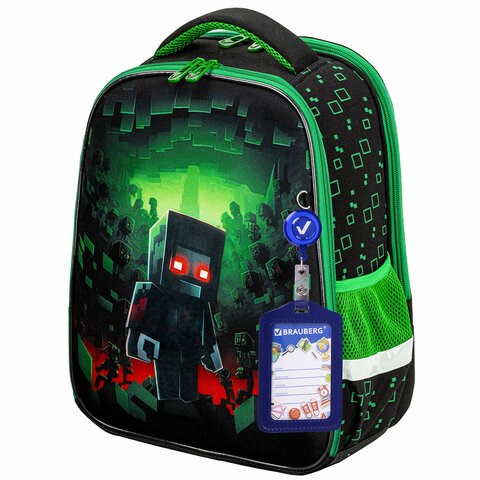 Ранец BRAUBERG FIT, 2 отделения, "Night warrior", 38х27х14 см, 272023 272023