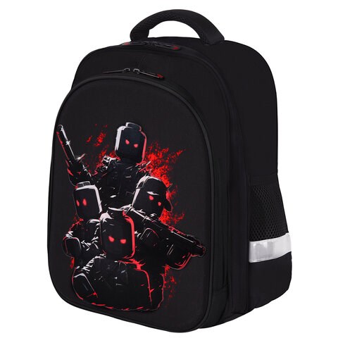 Ранец BRAUBERG KIDS STANDARD, 2 отделения, Terrible fighters, 36х28х14 см, 273146 273146