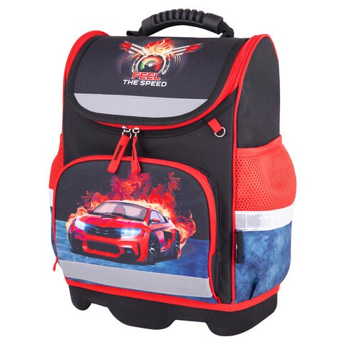 Ранец ЮНЛАНДИЯ WISE для начальной школы, "Feel the speed", 37x29х15 см, 270590 270590