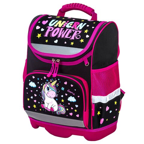 Ранец ЮНЛАНДИЯ WISE для начальной школы, "Magic unicorn", 37x29х15 см, 270584 270584