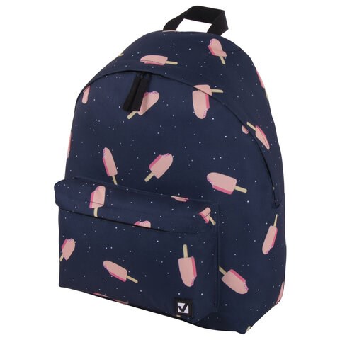 Рюкзак BRAUBERG СИТИ-ФОРМАТ универсальный, "Ice cream", синий, 41х32х14 см, 228858 228858