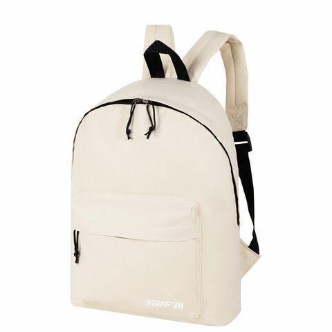 Рюкзак STAFF STREET универсальный, бежевый, 38x28x12 см, 272557 272557