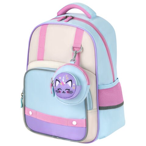 Рюкзак BRAUBERG KIDS MODE с кошельком в комплекте, 1 отделение, "Little sweetie", 39х28x15 см, 273125 273125