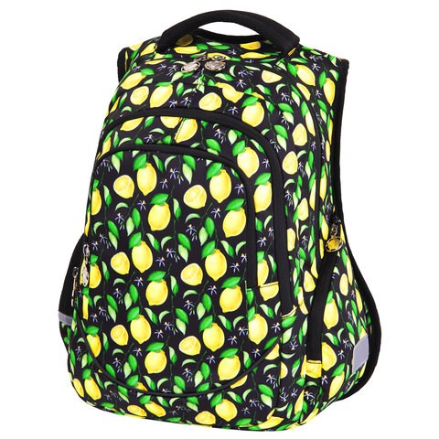 Рюкзак BRAUBERG SPECIAL, "Lemons", 44х30х13 см, 270671 270671