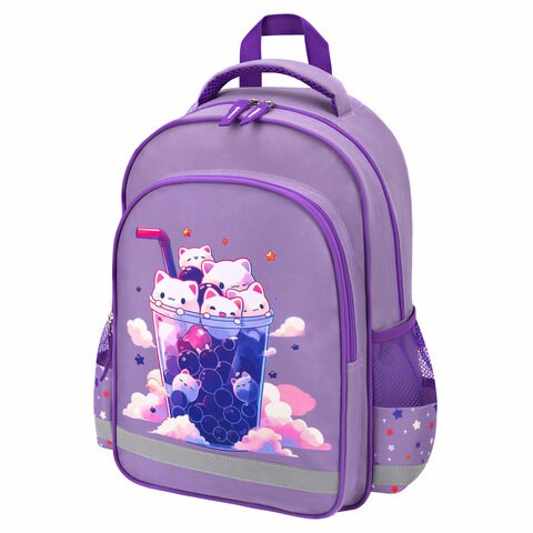 Рюкзак ПИФАГОР SCHOOL, 1 отделение, 3 кармана, "Bubble tea", 38x28х14 см, 273164 273164
