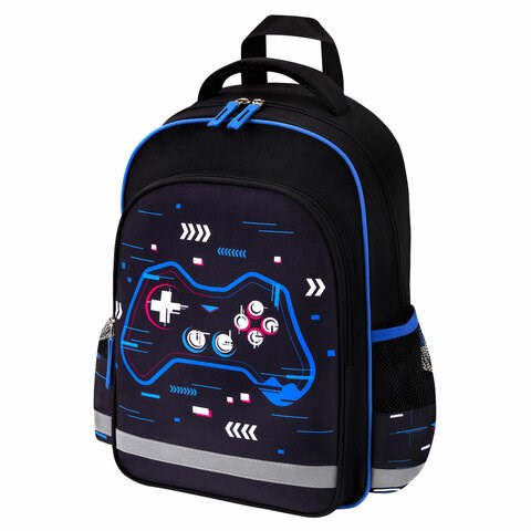 Рюкзак ПИФАГОР SCHOOL, 1 отделение, 3 кармана, "Lucky gamer", 38x28х14 см, 273172 273172