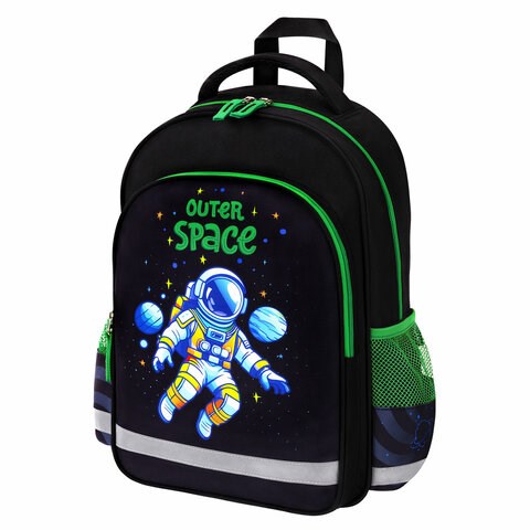 Рюкзак ПИФАГОР SCHOOL, 1 отделение, 3 кармана, "Outer space", 38x28х14 см, 273173 273173