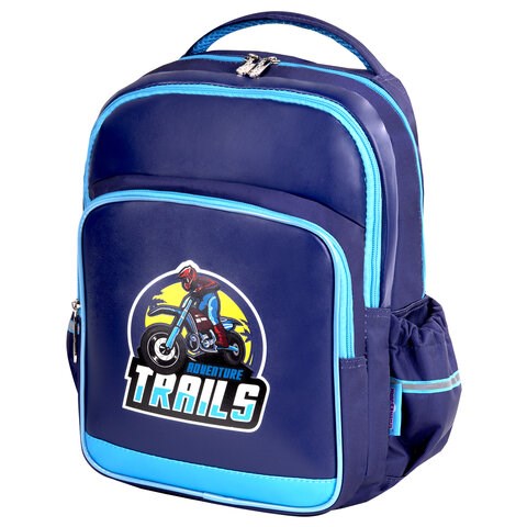 Рюкзак ЮНЛАНДИЯ MILD, 2 отделения, эрго-спинка, "Adventure trails", 36х28х18 см, 270680 270680