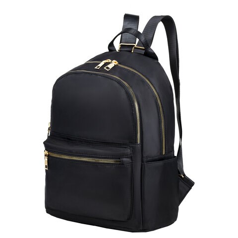 Рюкзак BRAUBERG PODIUM женский, 2 отделения, карман-антивор, нейлон, черный, 35х29х15 см, 270813 270813