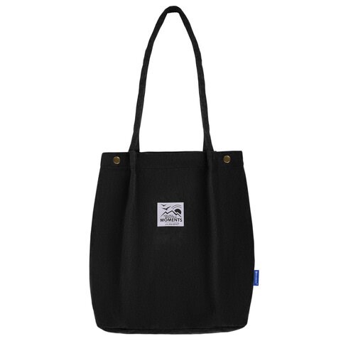 Сумка шоппер BRAUBERG MOMENTS, вельвет, 35х30 см, черный, 271905 271905