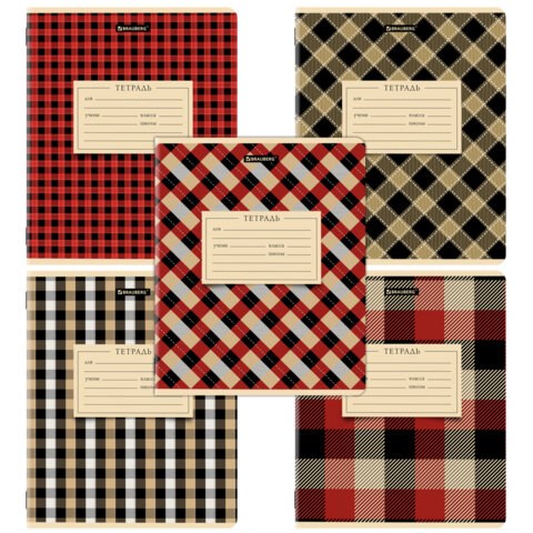 Тетрадь 12 л. BRAUBERG линия, обложка картон, CLASSIC TEXTURE, 107284 107284