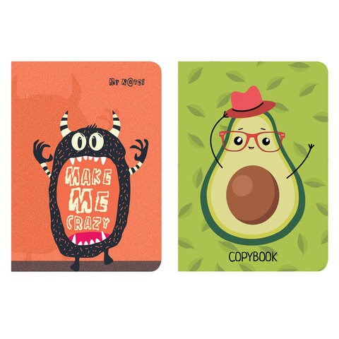 Тетради 60 л. в линию обложка SoftTouch, НАБОР 2 шт., бежевая бумага 70 г/м2, сшивка, B5 (179х250 мм), КОНТРАСТ, BRAUBERG, 403826 403826