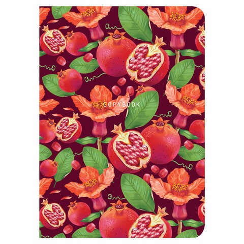 Тетрадь 60 л. в линию обложка SoftTouch, бежевая бумага 70 г/м2, сшивка, В5 (179х250 мм), ГРАНАТ, BRAUBERG, 403824 403824