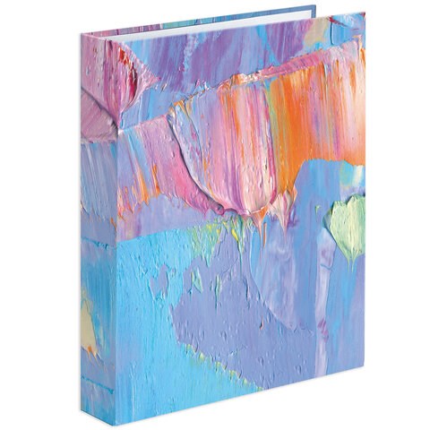 Тетрадь на кольцах А5 (175х215 мм), 120 листов, твердый картон, клетка, с разделителями, BRAUBERG, Blur, 404087 404087