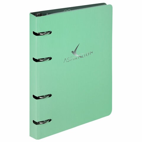 Тетрадь на кольцах А5 160х212 мм, 120 листов, картон, фольга, клетка, BRAUBERG, "Pastel", 404734 404734