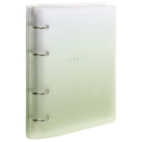 Тетрадь на кольцах А5 175х220 мм, 120 л., пластик, с разделителями, BRAUBERG, Зеленый, 404629 404629