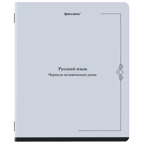 Тетрадь предметная VINTAGE 48 л., SoftTouch, РУССКИЙ ЯЗЫК, линия, подсказ, BRAUBERG, 405157 405157