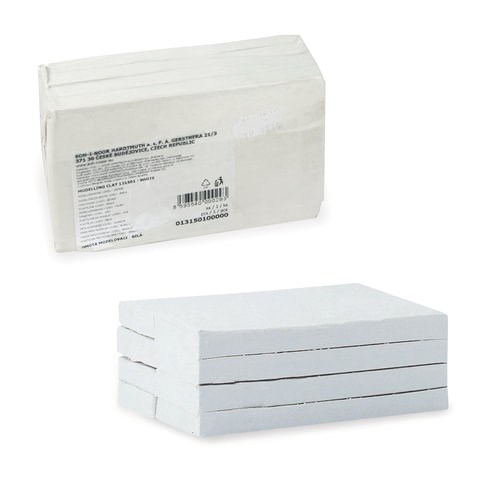 Пластилин скульптурный KOH-I-NOOR, белый, 1 кг, мягкий, 131500, 0131500101VF 104149