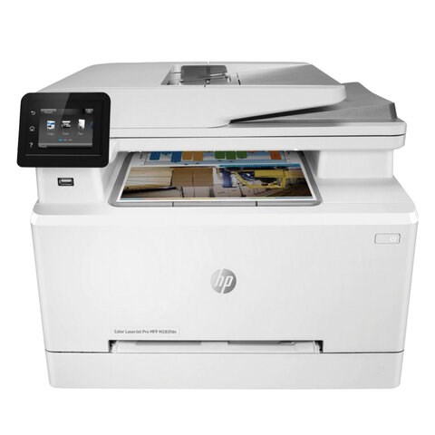 МФУ лазерное ЦВЕТНОЕ HP Color LaserJet Pro M283fdn "4 в 1", 21 стр./мин., 40000 стр./месяц, ДУПЛЕКС, сетевая карта, 7KW74A 354510