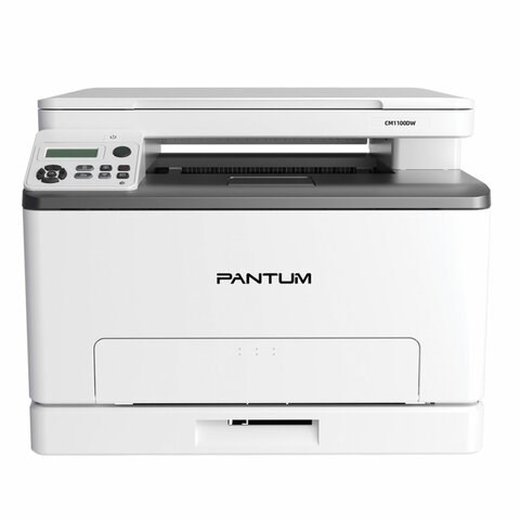 МФУ лазерное ЦВЕТНОЕ PANTUM CM1100DW "3 в 1" А4, 18 стр./мин., 30000 стр./мес., ДУПЛЕКС, Wi-Fi, сетевая карта 354820