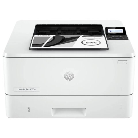 Принтер лазерный HP LaserJet Pro 4003n, А4, 40 стр./мин., 80000 стр./мес., сетевая карта, 2Z611A 354952