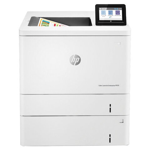 Принтер лазерный ЦВЕТНОЙ HP Color LaserJet M555x, А4, 38 стр./мин., 80000 стр./мес., ДУПЛЕКС, Wi-Fi, сетевая карта, 7ZU79A 354785