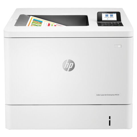 Принтер лазерный ЦВЕТНОЙ HP Color LJ Enterprise M554dn, А4, 33 стр./мин., 80000 стр./мес., ДУПЛЕКС, сетевая карта, 7ZU81A 354783