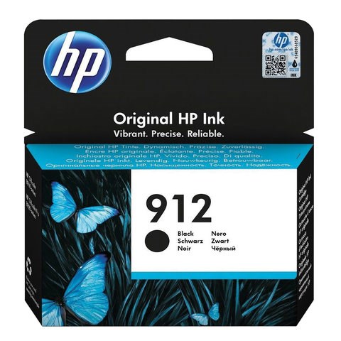Картридж струйный HP (3YL80AE) для HP OfficeJet Pro 8023, №912 черный, ресурс 300 страниц, оригинальный 363467