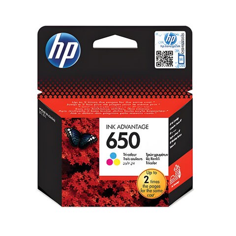 Картридж струйный HP (CZ102AE) Deskjet Ink Advantage 2515/2516 №650, цветной, оригинальный 361008