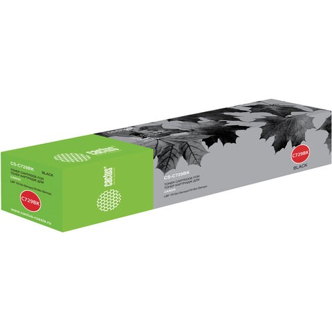 Картридж лазерный CACTUS (CS-C729BK) для CANON LBP-7010C/7018C, черный, ресурс 1200 страниц 362726