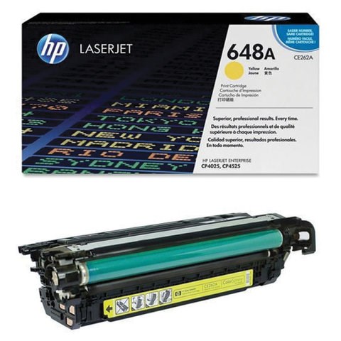 Картридж лазерный HP (CE262A) ColorLaserJet CP4025/4525, №647A, желтый, оригинальный, ресурс 11000 страниц 361233