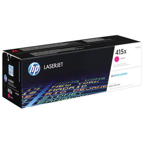 Картридж лазерный HP (W2033X) Color LaserJet M454dn/M479dw и др, №415X, пурпурный, оригинальный, ресурс 6000 страниц 363306