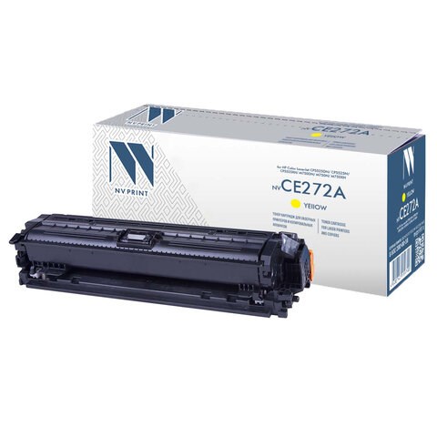 Картридж лазерный NV PRINT (NV-CE272A) для HP CP5525dn/CP5525n/M750dn/M750n, желтый, ресурс 15000 страниц 363392