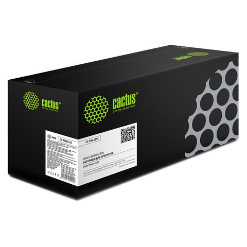 Тонер-картридж CACTUS (CS-PH6125C) для XEROX Phaser 6125, голубой, ресурс 1000 стр. 320946
